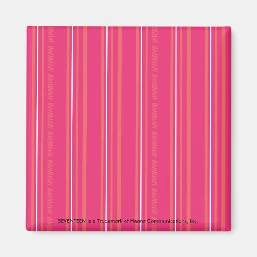 Thin Stripes Magenta Magneet (Voorkant)