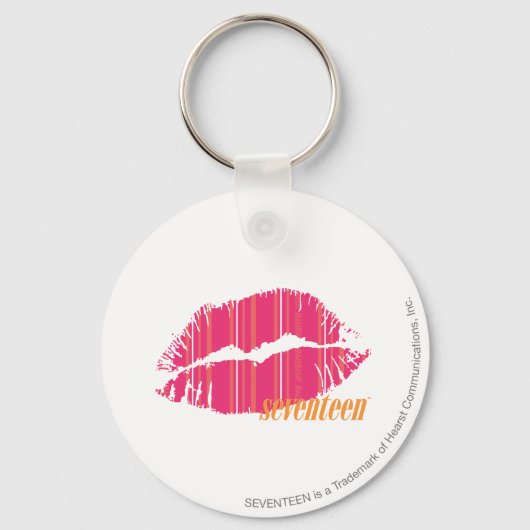 Thin Stripes Magenta Sleutelhanger (Voorkant)