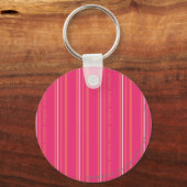 Thin Stripes Magenta Sleutelhanger (Voorkant)