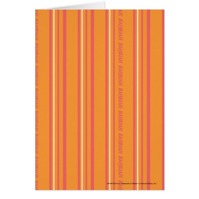 Thin Stripes Oranje (Voorkant)