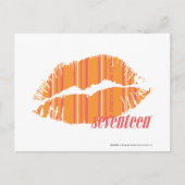 Thin Stripes Oranje Briefkaart (Voorkant)