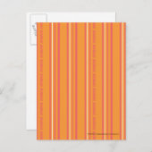 Thin Stripes Oranje Briefkaart (Voorkant / Achterkant)