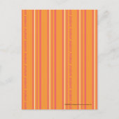 Thin Stripes Oranje Briefkaart (Voorkant)