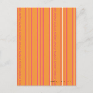 Thin Stripes Oranje Briefkaart
