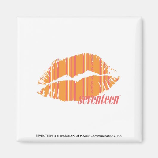 Thin Stripes Oranje Magneet (Voorkant)
