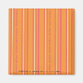Thin Stripes Oranje Magneet (Voorkant)