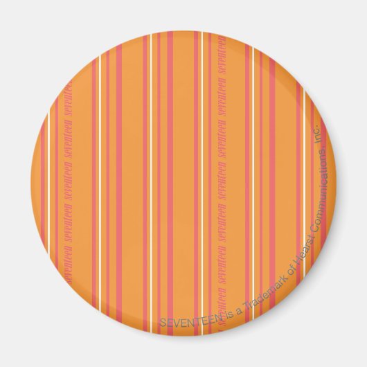 Thin Stripes Oranje Magneet (Voorkant)