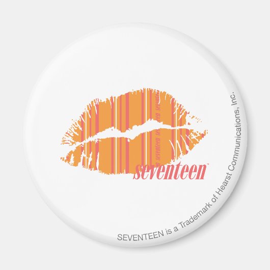 Thin Stripes Oranje Magneet (Voorkant)