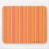 Thin Stripes Oranje Muismat (Voorkant)