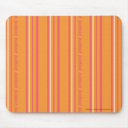 Thin Stripes Oranje Muismat (Voorkant)
