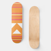 Thin Stripes Oranje Skateboard (Voorkant)