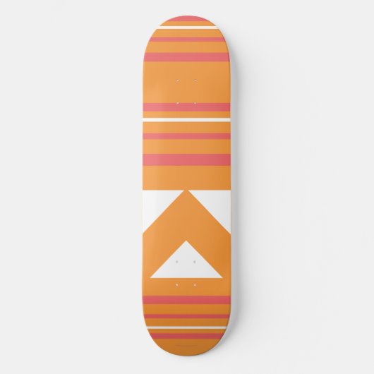 Thin Stripes Oranje Skateboard (Voorkant)
