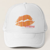 Thin Stripes Oranje Trucker Pet (Voorkant)