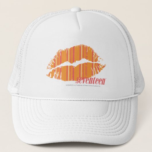 Thin Stripes Oranje Trucker Pet (Voorkant)