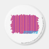 Thin Stripes Paars 2 Magneet (Voorkant)
