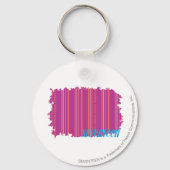 Thin Stripes Paars 2 Sleutelhanger (Voorkant)