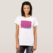 Thin Stripes Paars 2 T-shirt (Voorkant volledig)