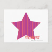 Thin Stripes Paars 3 Briefkaart (Voorkant)