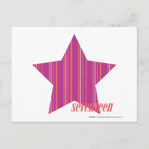 Thin Stripes Paars 3 Briefkaart