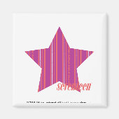 Thin Stripes Paars 3 Magneet (Voorkant)