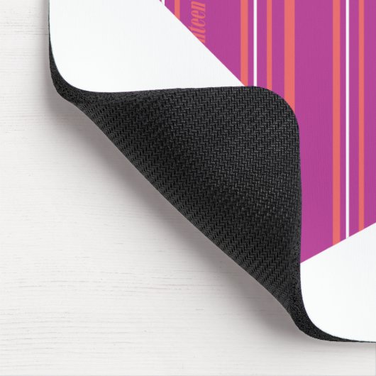 Thin Stripes Paars 3 Muismat (Hoek)