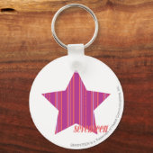 Thin Stripes Paars 3 Sleutelhanger (Voorkant)