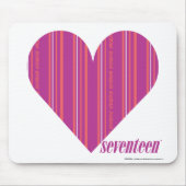 Thin Stripes Paars 4 Muismat (Voorkant)