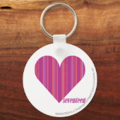 Thin Stripes Paars 4 Sleutelhanger (Voorkant)