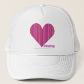 Thin Stripes Paars 4 Trucker Pet (Voorkant)