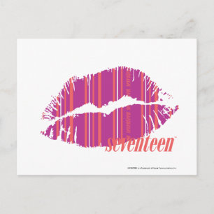 Thin Stripes Paars Briefkaart