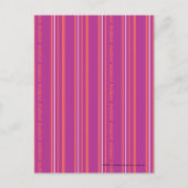 Thin Stripes Paars Briefkaart (Voorkant)