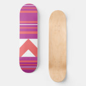 Thin Stripes Paars Persoonlijk Skateboard (Voorkant)