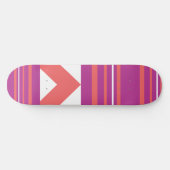 Thin Stripes Paars Persoonlijk Skateboard (Horizontaal)
