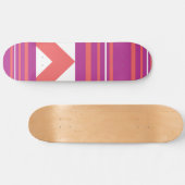 Thin Stripes Paars Persoonlijk Skateboard (Horizontaal)
