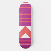 Thin Stripes Paars Persoonlijk Skateboard (Voorkant)