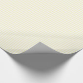 Thin Stripes - White en Cream Cadeaupapier (Hoek)