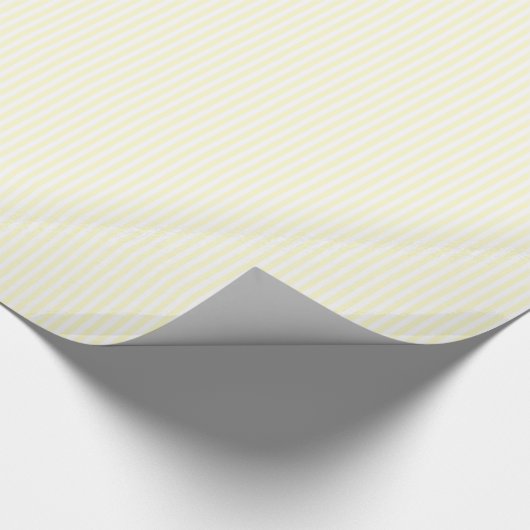 Thin Stripes - White en Cream Cadeaupapier (Hoek)