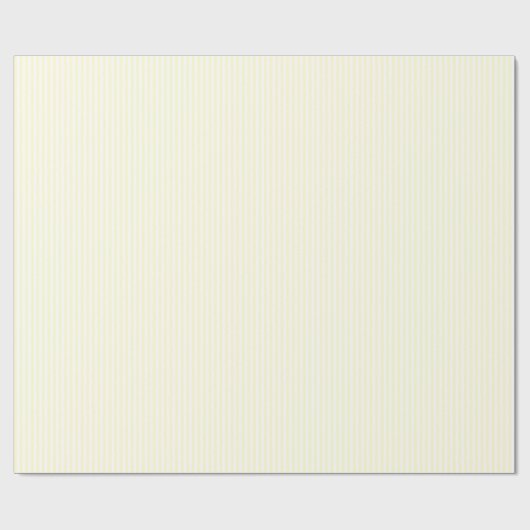 Thin Stripes - White en Cream Cadeaupapier (Vlak)