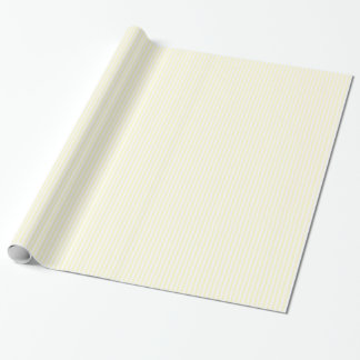 Thin Stripes - White en Cream Cadeaupapier