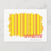 Thin Stripes Yellow 2 Briefkaart (Voorkant)
