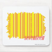 Thin Stripes Yellow 2 Muismat (Voorkant)