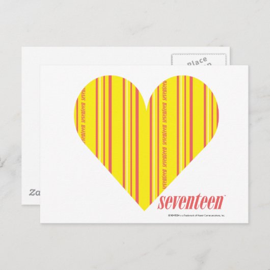 Thin Stripes Yellow 3 Briefkaart (Voorkant / Achterkant)