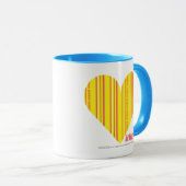 Thin Stripes Yellow 3 Mok (Voorkant rechts)
