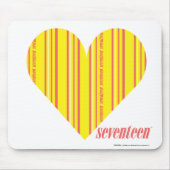 Thin Stripes Yellow 3 Muismat (Voorkant)