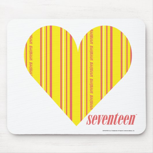 Thin Stripes Yellow 3 Muismat (Voorkant)