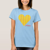 Thin Stripes Yellow 3 T-shirt (Voorkant)
