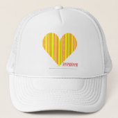 Thin Stripes Yellow 3 Trucker Pet (Voorkant)