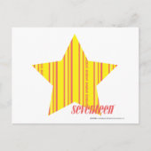 Thin Stripes Yellow 4 Briefkaart (Voorkant)