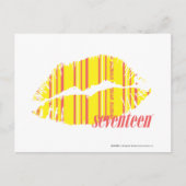 Thin Stripes Yellow Briefkaart (Voorkant)