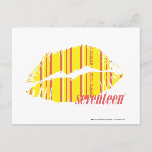 Thin Stripes Yellow Briefkaart (Voorkant)